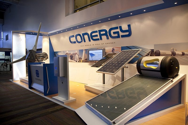 conergy expo stand at corporate energy event
