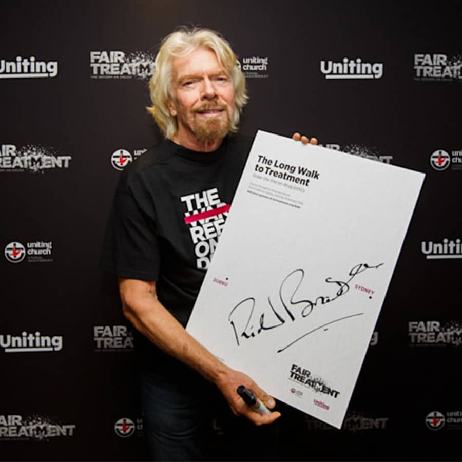 sir richard branson at a corporate event taken by sydney corporate photography & video