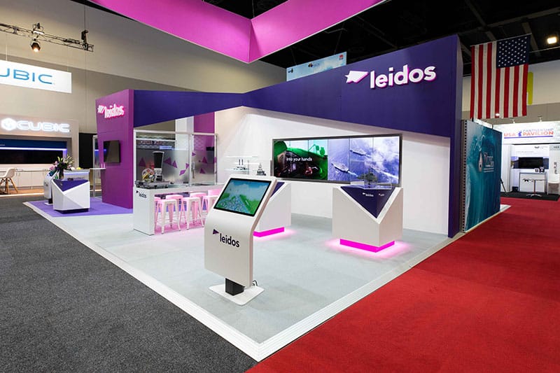 image of leidos expo stand at pacific 2022 sydney